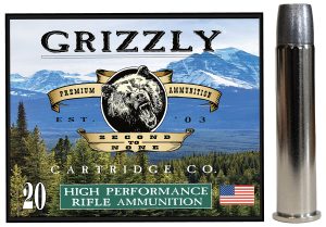 Grizzly Ammo GC45/70+P4   45-70Gov+P 405gr Bonded Flat Point 20 Per Box/10 Case