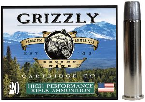 Grizzly Ammo GC45/70+P8   45-70Gov+P 460gr Wide Long Nose Gas Check 20 Per Box/10 Case