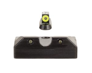 Trijicon 601080 HD XR Night Sight Set Green Tritium/Yellow Outline Front, Green Tritium Rear, Black Frame, Fits CZ P-10/P-10C