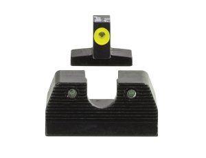 Trijicon 600890 HD XR Night Sight Set Green Tritium/Yellow Outline Front, Green Tritium Rear, Black Frame, Fits FN FNP/FNX