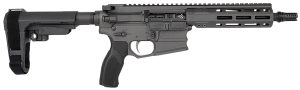 Cobalt Kinetics CKPROLITE30075CHARCOAL Pro Light  300 Blackout 7.50" Black Melonite Barrel, Charcoal Aluminum Picatinny Rail Receiver, Polymer SB Tactical SBA3 Brace, Black Polymer Grip