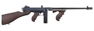 Thompson T5P 1927A-1  .45 Cal 20+1 16.50" Blued Finned Barrel, Blued Receiver, Walnut Grain Polymer Fixed Stock & Grip