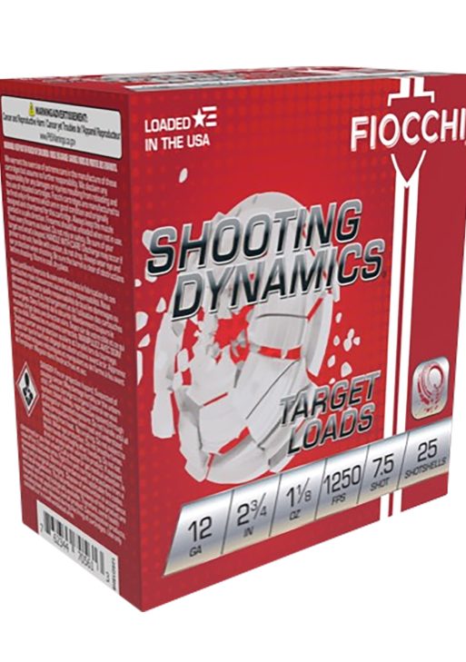 Fiocchi 12SD18X7 Shooting Dynamics  12Gauge 2.75" 1 1/8oz 7.5Shot 25 Per Box/10 Case
