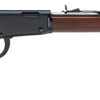 Henry H001TM Lever Frontier 22 WMR Caliber with 12+1 Capacity, 20" Octagon Barrel, Black Metal Finish & American Walnut Stock Right Hand (Full Size)