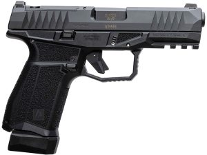 AREX 815537024074 Delta M Gen2 Compact Frame 9mm Luger 15+1 4" Black Steel Barrel, Black Nitride Steel Optic Cut/Serrated Slide, Black Polymer Frame w/Picatinny Rail, Black Stippled Grip, Ambidextrous
