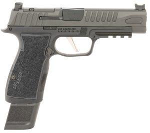 Sig Sauer 365AXGF9BFO P365 Fuse Compact Frame 9mm Luger 17+1 4.30" Black Carbon Steel Barrel, Black Nitron Optic Ready/Serrated Stainless Steel & Frame w/Beavertail & Picatinny Rail, Black AXG Grip