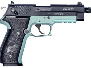 GSG GERG2213TFFMA FireFly  22 LR 13+1 4.90" Black Threaded Barrel, Aluminum Serrated Slide, Mint Aluminum Frame w/Picatinny Rail, Textured Grip