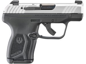 Ruger 13749 LCP Max  Compact Frame 380 ACP 10+1 2.80" Black Oxide Alloy Steel Barrel, Matte Stainless Steel Serrated Slide, Black Polymer Frame, Textured Grip