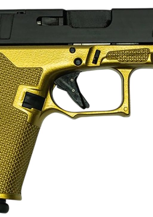 Great Lakes Firearms GL19GGLD Striker  Compact Frame 9mm Luger 15+1 4" Black Nitride Barrel, Optic Cut/Serrated/Window Cut Slide, Polymer Frame, RMR Footprint, Ambidextrous