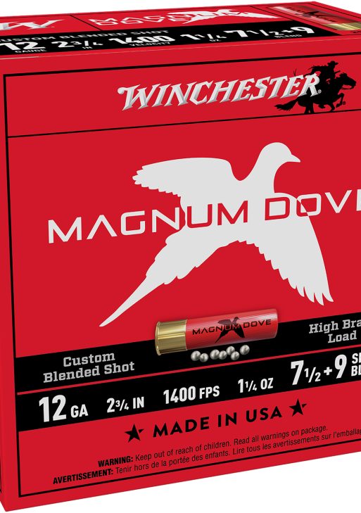 Winchester Ammo MD1279 Magnum Dove  12Gauge 2.75" 1 1/4oz 7.5/9Shot 25 Per Box/10 Case