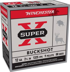 Winchester Ammo XB1200VP25 Super X  12Gauge 2.75" 00Buck Shot 25 Per Box/10 Case