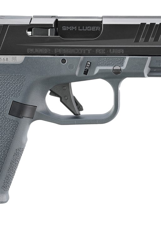 Ruger 19412 RXM  9mm Luger 15+1 4" Black FNC Nitride Threaded Barrel & Alloy Steel Optic Ready/Serrated Slide, Stealth Gray Polymer Frame w/Accessory Rail, RMR/RMSc/DeltaPoint Pro Footprint