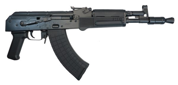 Pioneer Arms AK0031FTP Hellpup  7.62x39mm 30+1 11.73" Black Threaded Barrel, Polymer Handguard, Black Polymer Grip, Side Mounted Optics Rail