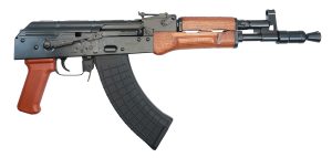 Pioneer Arms AK0031FTW Hellpup  7.62x39mm 30+1 11.73" Black Threaded Barrel, Oil Varnished Polish Laminated Wood Handguard & Grip, Side Mounted Optics Rail