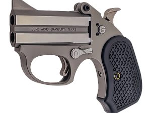 Bond Arms BAHB Honey B  22 Mag 2 Shot 3" Black Rough & Tumble Stainless Steel Barrel & Frame, Black Extended B6 Resin Grips