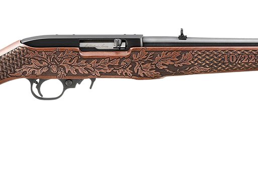 Ruger 31237 10/22 Sporter Collector's Series 22 LR 10+1 18.50" Satin Black Barrel, Black Drilled & Tapped Receiver, Engraved Altamont American Walnut Fixed Stock