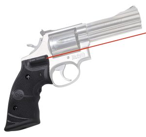 Crimson Trace 011290 Lasergrips  Fits S&W K & L Frames Round Butt, Red Laser 633nM Wavelength 5mW Output, Black Polymer