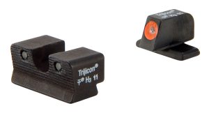 Trijicon 600752 HD Night Sights  Green/Tritium Orange Outline Front Sight-Green Tritium Black Outline Rear Sight Springfield Armory XD-S/XD-E
