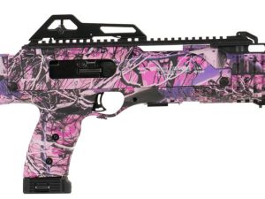 Hi-Point 4095TSPI 4095TS Carbine 40 S&W Caliber with 17.50" Barrel, 10+1 Capacity, Country Girl Metal Finish, Country Girl Camo Fixed All Weather Skeletonized Stock & Polymer Grip Right Hand