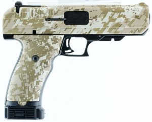 Hi-Point 34010DD JCP  40 S&W 10+1, 4.50" Black Steel Barrel, Hydro-Dipped Digital Desert Camo Serrated Steel Slide, Hydro-Dipped Digital Desert Camo Polymer Frame w/Picatinny Rail & Grip