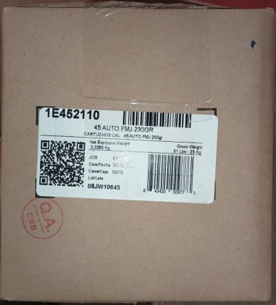 Aguila Ammunition .45 Auto Handgun Ammo - 230 Grain | FMJ | 1000rd Case
