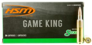 HSM 65X2843N Game King  6.5x284 Norma 140 gr Sierra GameKing Spitzer Boat Tail 20 Per Box/ 20 Case