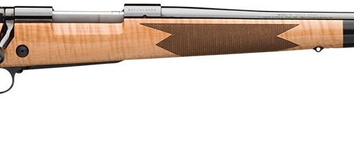 Winchester Repeating Arms 535218212 Model 70 Super Grade 243 Win Caliber with 5+1 Capacity, 22" Barrel, High Polished Blued Metal Finish & Gloss AAA Maple Stock Right Hand (Full Size)