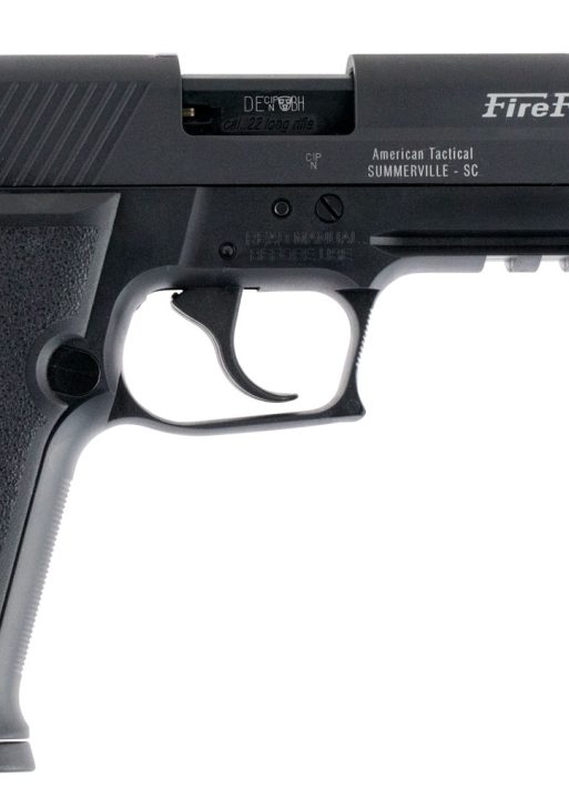 GSG GERG2210TFF FireFly  22 LR 10+1 4.90" Black Steel/Threaded Barrel, Serrated Slide, Zinc Alloy w/Accessory Rail Frame, Black Polymer Grip