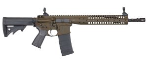 LWRC ICR5PBC14PSP Individual Carbine SPR 5.56x45mm NATO 14.70" 30+1 Patriot Brown, Black Adjustable Stock, Magpul MOE+ Grip
