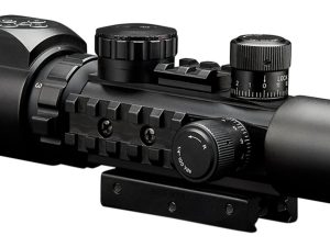 Konus 7170 KonusPro AS-34 Matte Black 2-6x28mm 34mm Tube Dual Illuminated Green/Red Engraved Mil-Dot Reticle Features Bubble Level