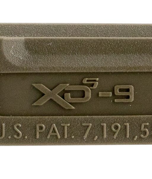 Springfield Armory XDS5901MFDE Backstrap Sleeve  made of Polymer with Flat Dark Earth Finish & 1 Piece Design for 9mm Luger Springfield XD-S with #1 Backstrap & 3.30" Barrel