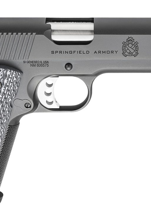 Springfield Armory PC9108LCA18 1911 TRP *CA Compliant 45 ACP 7+1, 5" Match Grade Stainless Steel Barrel, Black Cerakote Serrated Carbon Steel Slide &^ Frame w/Beavertail, Black G10 Grip