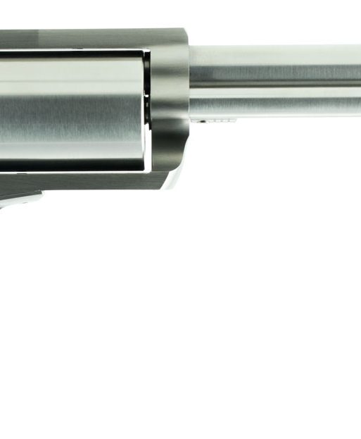 Magnum Research BFR45707B BFR Long Cylinder Extra Large 45-70 Gov 5 Shot 7.50" Brushed Stainless Steel Barrel, Cylinder & Frame, Bisley White Laminate Grip, Exposed Hammer