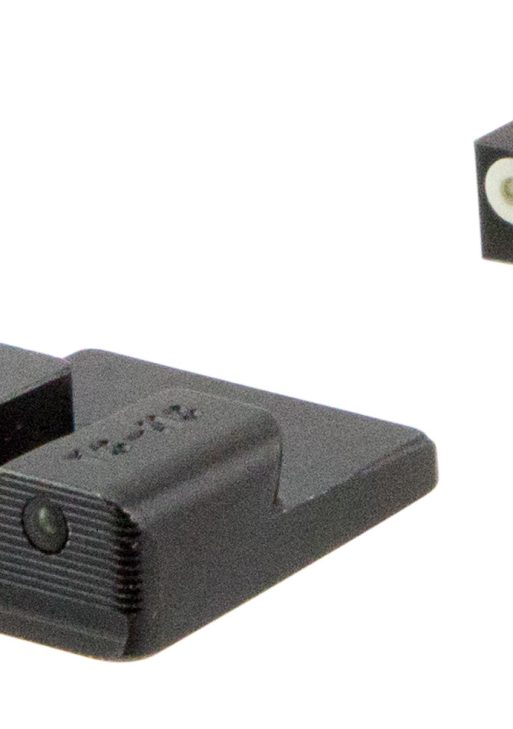 TruGlo TG231T2W Tritium Pro  Black | Green Tritium White Outline Front Sight Green Tritium Rear Sight