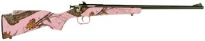 Crickett KSA2161 Youth  22 LR 1rd 16.12" Blued Single Shot Barrel, Blued Stainless Steel Receiver, Mossy Oak Pink Blaze Fixed Synthetic Stock, Right Hand