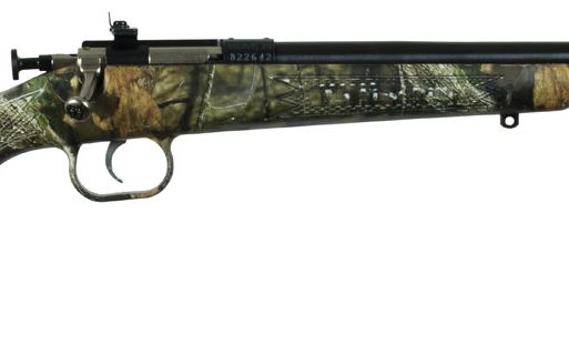 Crickett KSA2163 Youth  22 LR 1rd 16.12" Blued Barrel & Receiver, Fixed Front/Adjustable Rear Peep Sight, Hydro Dipped Mossy Oak Break-Up Synthetic Stock w/11.5" LOP, Rebounding Firing Pin Safety