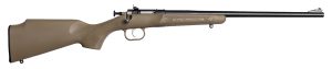 Crickett KSA2235 Youth  22 LR 1rd 16.12" Blued Barrel & Receiver, Fixed Front/Adjustable Rear Peep Sights, Desert Tan Synthetic Stock w/11.5" LOP, Rebounding Firing Pin Safety