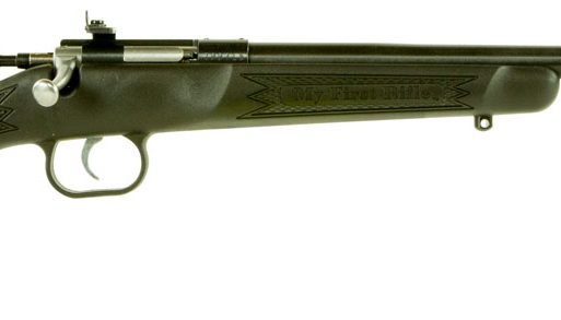 Crickett KSA2240 Youth  22 LR 1rd 16.12" Blued Barrel & Receiver, Fixed Front/Adjustable Rear Peep Sights, Black Synthetic Stock w/11.5" LOP, Rebounding Firing Pin Safety