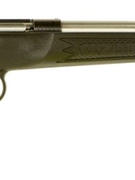 Crickett KSA2245 Youth  22 LR 1rd  16.12" Stainless Steel Barrel, Fixed Front/Adjustable Rear Peep Sights, Black Synthetic Stock w/11.5" LOP, Rebounding Firing Pin Safety