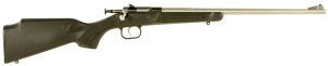 Crickett KSA2245 Youth  22 LR 1rd  16.12" Stainless Steel Barrel, Fixed Front/Adjustable Rear Peep Sights, Black Synthetic Stock w/11.5" LOP, Rebounding Firing Pin Safety