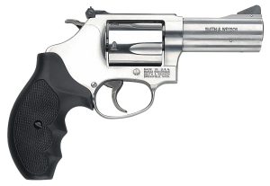 Smith & Wesson 162430 Model 60  357 Mag or 38 S&W Spl +P 5 Shot 3" Stainless Steel Barrel/Cylinder, Satin Stainless Steel J-Frame, Exposed Hammer, Polymer Grip