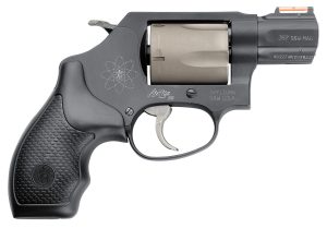 Smith & Wesson 163064 Model 360 Personal Defense 357 Mag or 38 S&W Spl +P 1.88"  Black Stainless Steel Barrel, 5rd Titanium Cylinder, Black Scandium Alloy J-Frame, HiViz Fiber Optic Orange Front Sight