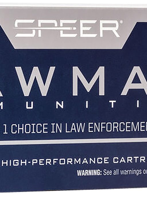 Speer 53826 Lawman Training Clean-Fire 9mmLuger 147gr Total Metal Jacket Flat Nose 50 Per Box/20 Case