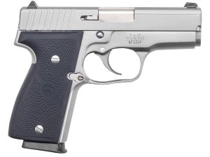 Kahr Arms K9093A K9  9mm Luger 7+1/8+1 3.47" Stainless Polygonal Rifled Barrel, Matte Serrated Stainless Steel Slide, Matte Stainless Steel Frame, Black Textured Wraparound Polymer Grip, Right Hand