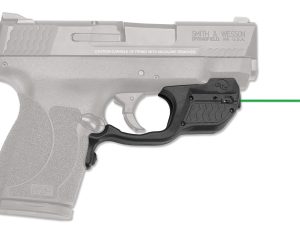 Crimson Trace 0155801 Laserguard  S&W M&P Shield 45 ACP, Green Laser Black Polymer