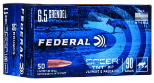 Federal AE65GDL90VP American Eagle Varmint & Predator 6.5Grendel 90gr Jacketed Hollow Point 50 Per Box/5 Case