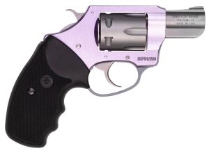 Charter Arms 52240 Pathfinder Lite Lavender Lady Small 22 LR, 8 Shot, 2" Matte Stainless Steel Barrel & Cylinder, Lavender Aluminum Frame w/Black Finger Grooved Rubber Grip, Exposed Hammer