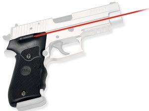 Crimson Trace 011100 Lasergrips  Fits Sig Sauer P220, Red Laser 633nM Wavelength 5mW Output, Black Polymer