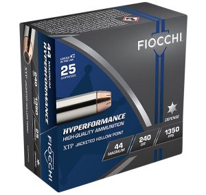 Fiocchi 44XTP25 Hyperformance  44RemMag 240gr Hornady XTP Hollow Point 25 Per Box/20 Case