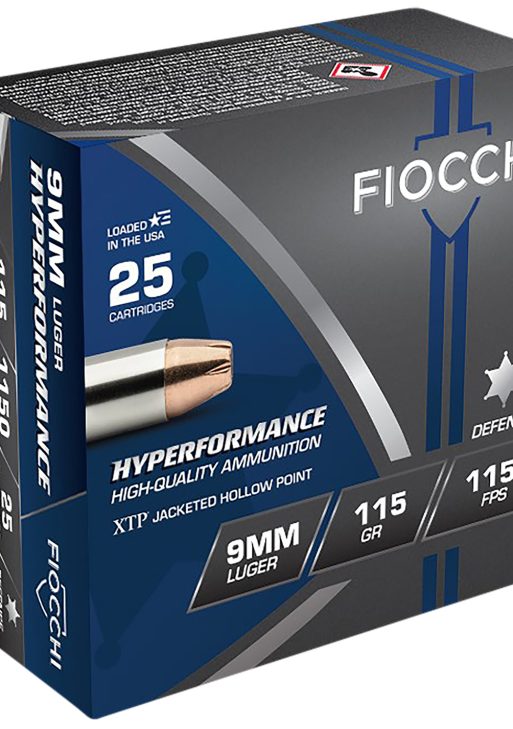Fiocchi 9XTP25 Hyperformance  9mmLuger 115gr Hornady XTP Hollow Point 25 Per Box/20 Case